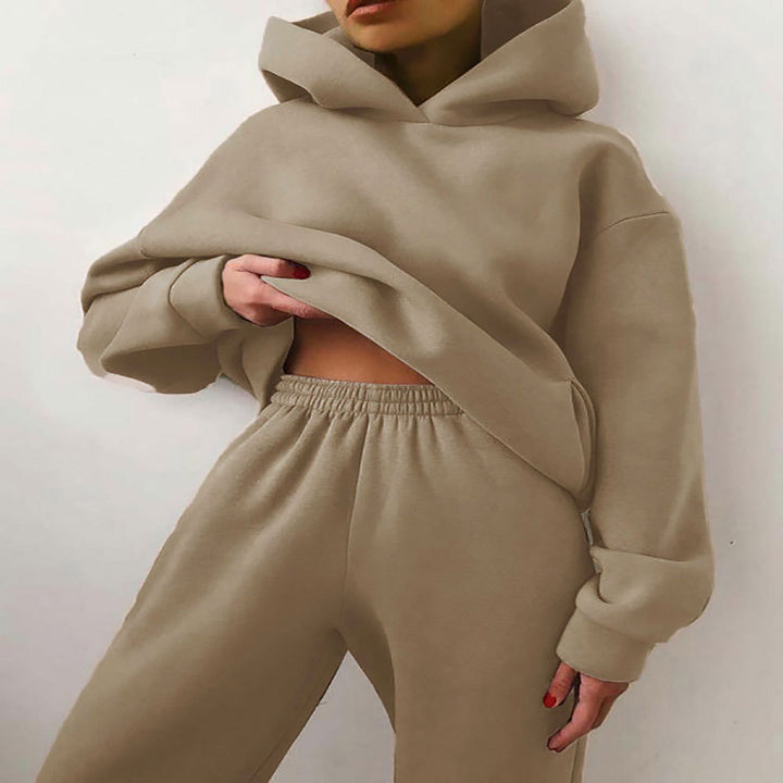 Kvinnors Oversized Hoodie och Joggingbyxor Set Mirla-Eva Jonsson