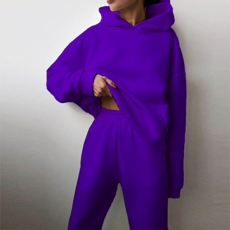 Kvinnors Oversized Hoodie och Joggingbyxor Set Mirla-Eva Jonsson