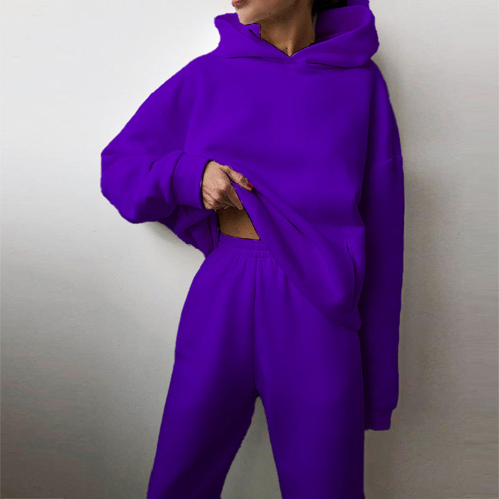Kvinnors Oversized Hoodie och Joggingbyxor Set Mirla-Eva Jonsson