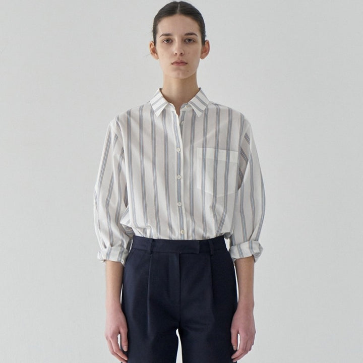 Kvinnors Oversized Randig Blus Mirla-Eva Jonsson