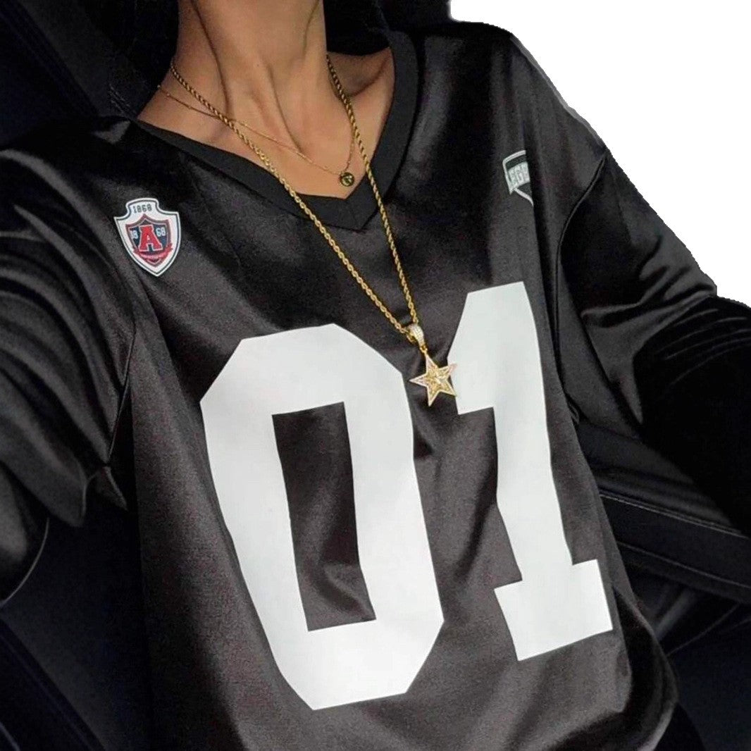 Kvinnors Oversized Sport T-Shirt med Spännande Mesh Ärmdesign Mirla-Eva Jonsson