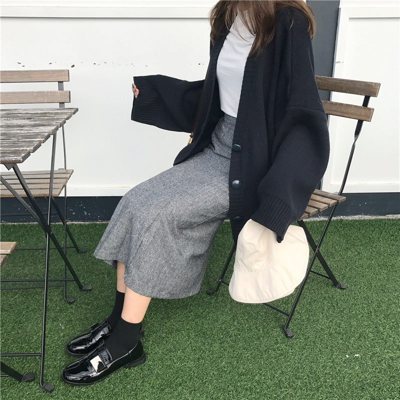 Kvinnors Oversized Stickad Kofta Mirla-Eva Jonsson