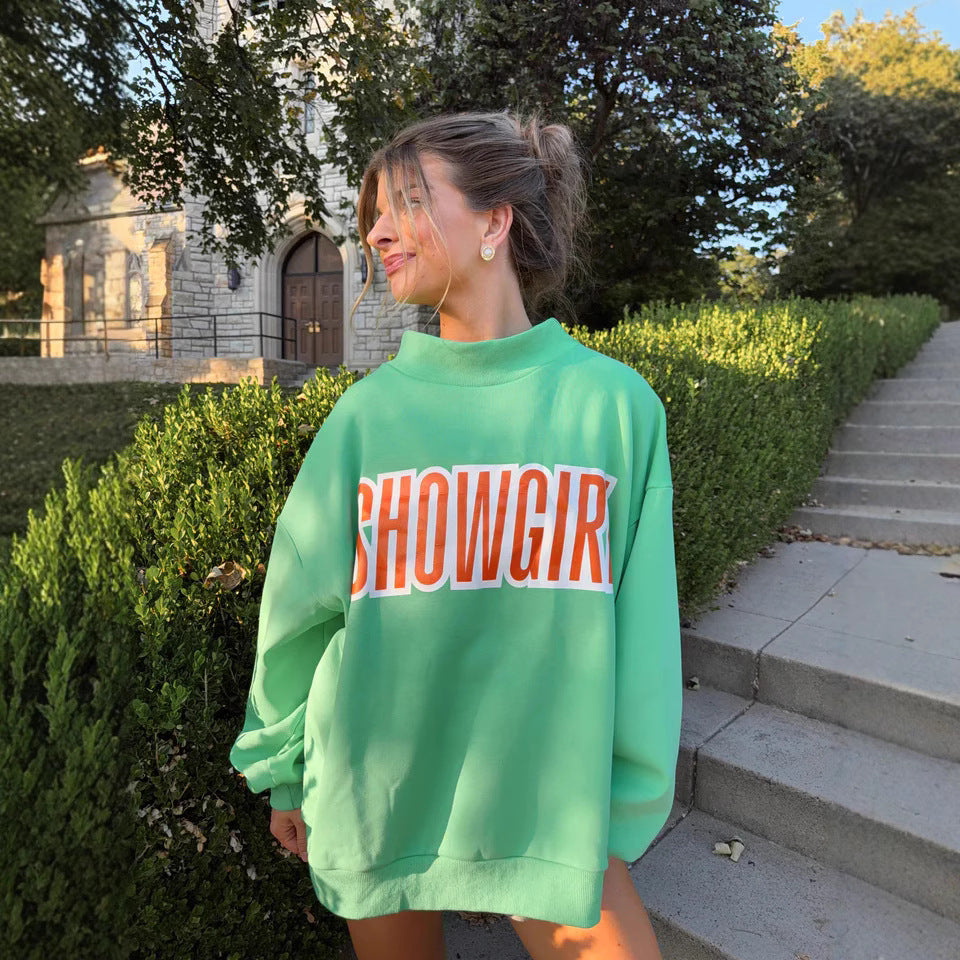 Kvinnors Oversized Sweatshirt med Kreativ Grafisk Tryck Mirla-Eva Jonsson