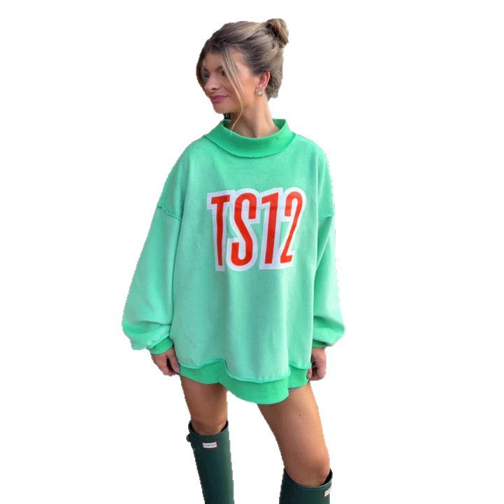 Kvinnors Oversized Sweatshirt med Kreativ Grafisk Tryck Mirla-Eva Jonsson