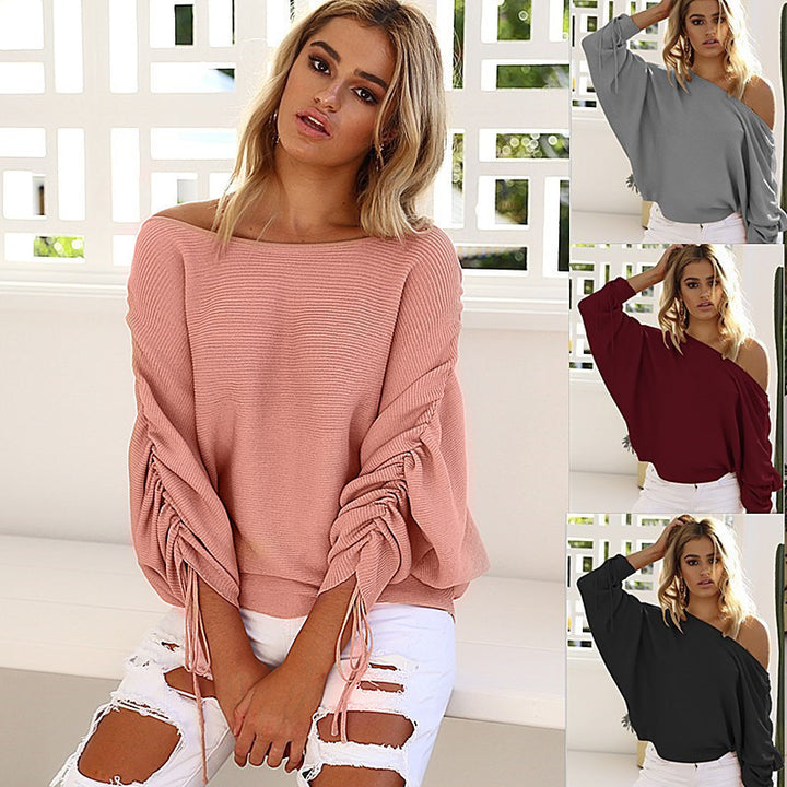 Kvinnors Oversized Tröja med Asymmetrisk Skärning Mirla-Eva Jonsson