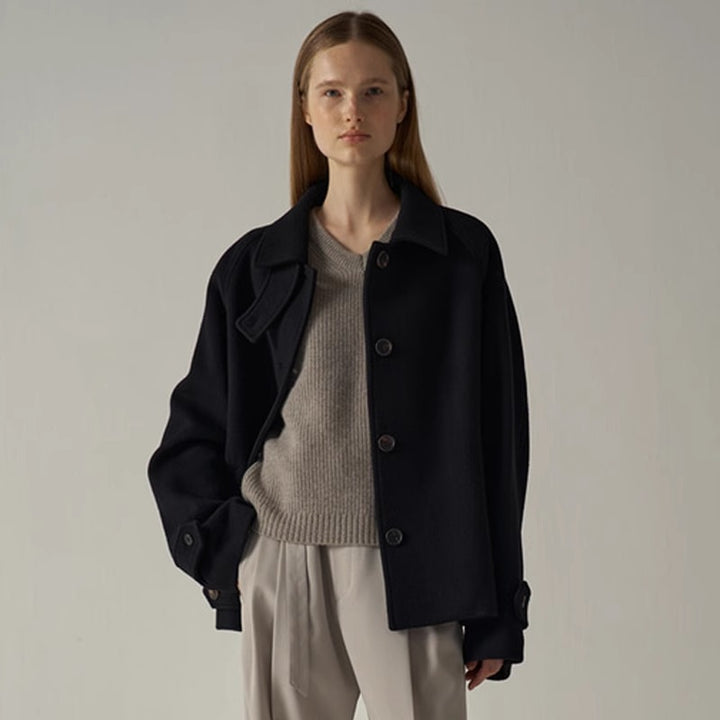 Kvinnors Oversized Ulljacka Mirla-Eva Jonsson