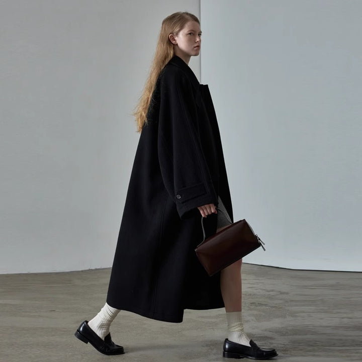 Kvinnors Oversized Ullkappa Mirla-Eva Jonsson