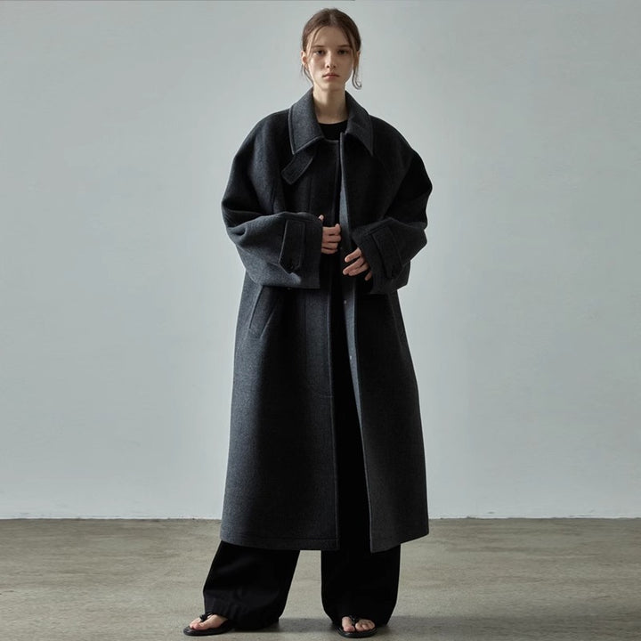 Kvinnors Oversized Ullkappa Mirla-Eva Jonsson