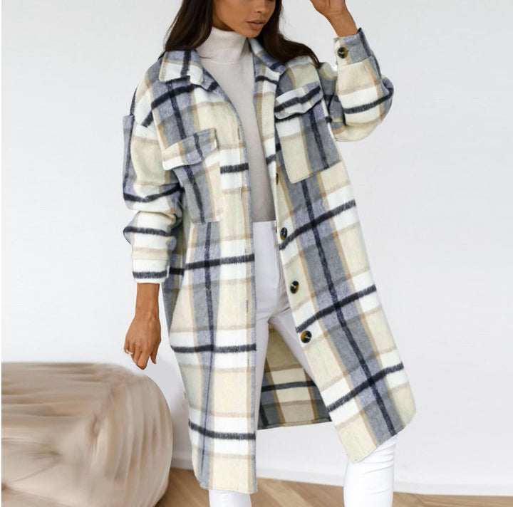 Kvinnors Plus Size Randigjacka Mirla-Eva Jonsson