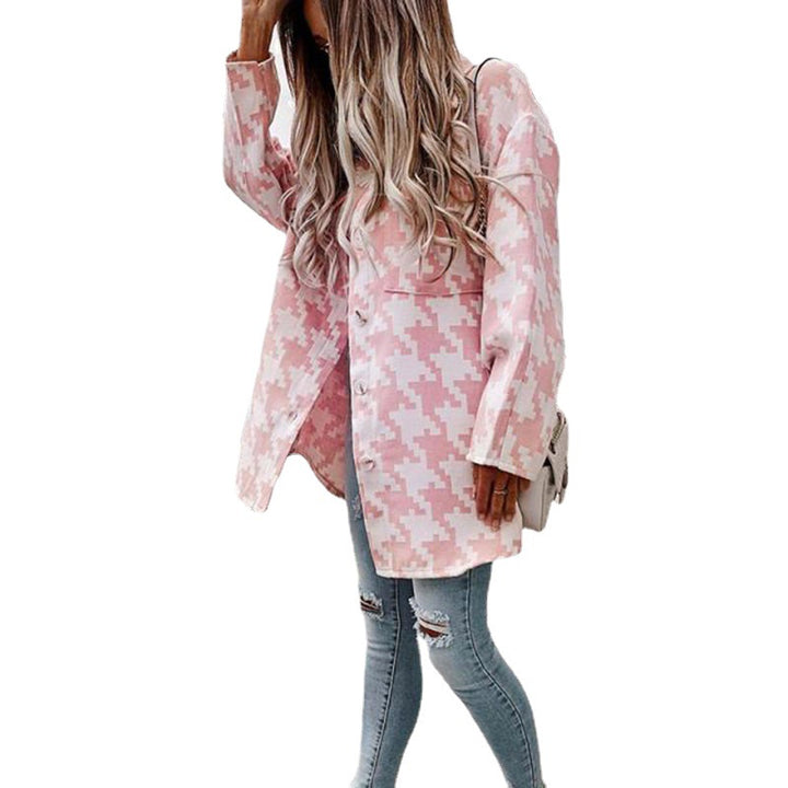 Kvinnors Rutigt Overshirt Mirla-Eva Jonsson