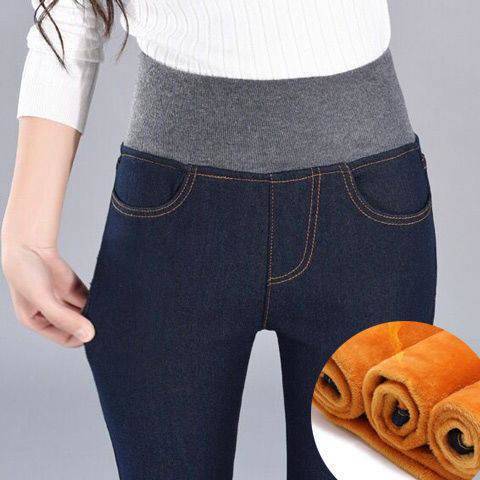 Kvinnors Slim Jeans med Hög Komfort Midjeband Mirla-Eva Jonsson