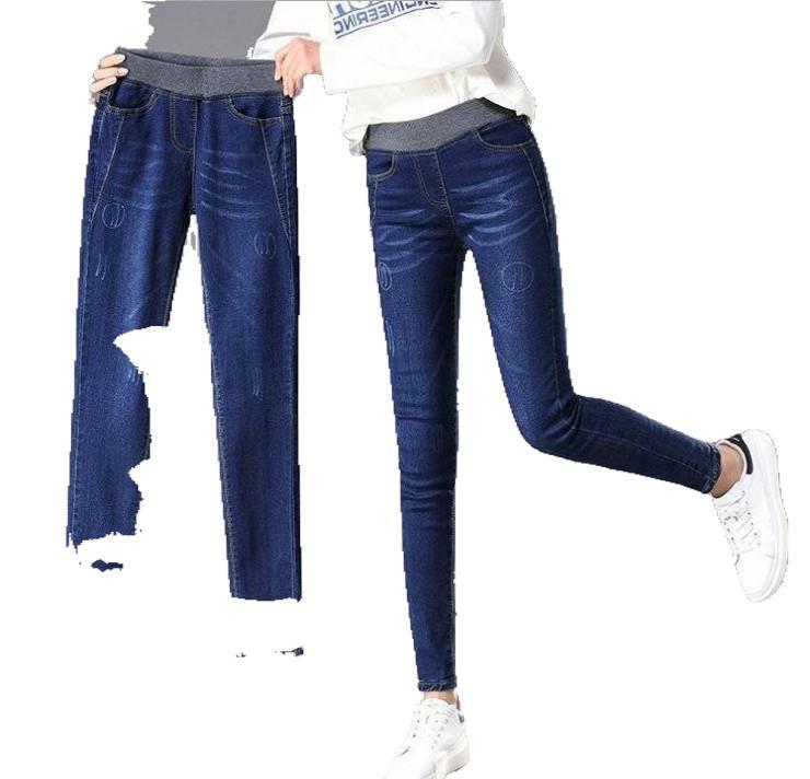 Kvinnors Slim Jeans med Hög Komfort Midjeband Mirla-Eva Jonsson