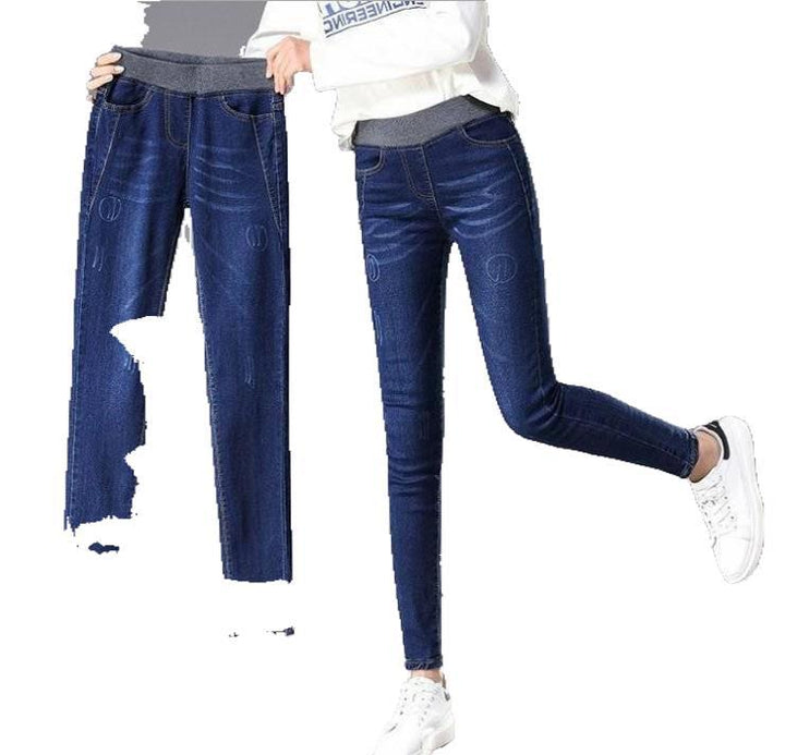 Kvinnors Slim Jeans med Hög Komfort Midjeband Mirla-Eva Jonsson