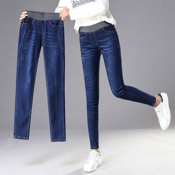 Kvinnors Slim Jeans med Hög Komfort Midjeband Mirla-Eva Jonsson