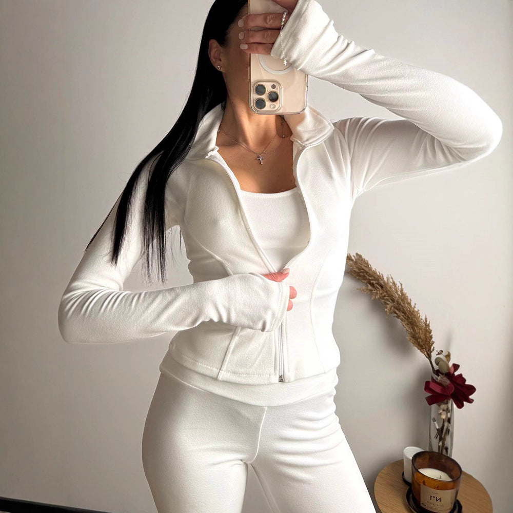 Kvinnors Sportig Funktionell Jacka och Leggings Set Mirla-Eva Jonsson