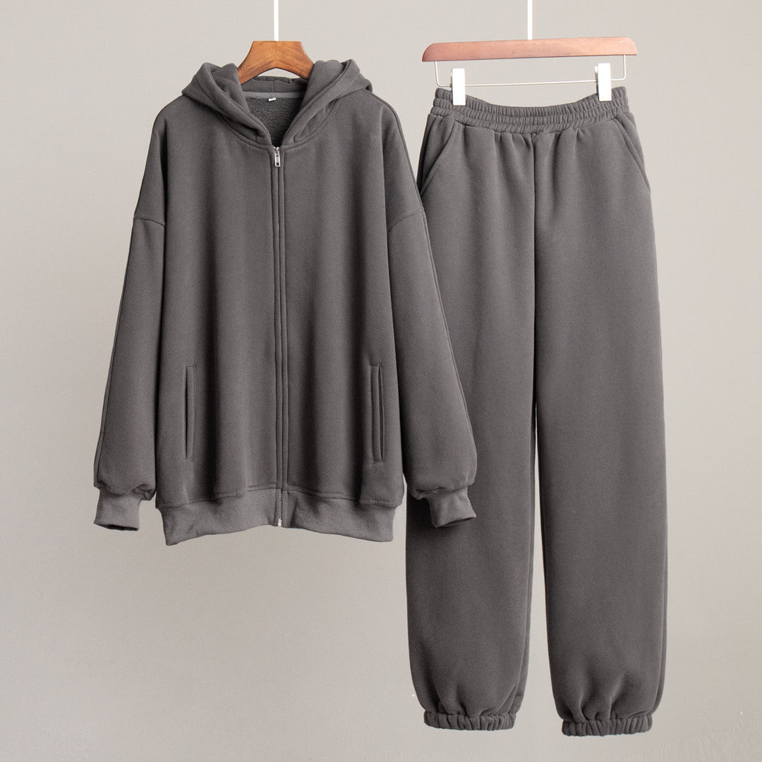 Kvinnors Sportig Hoodie och Joggingbyxor Set Mirla-Eva Jonsson