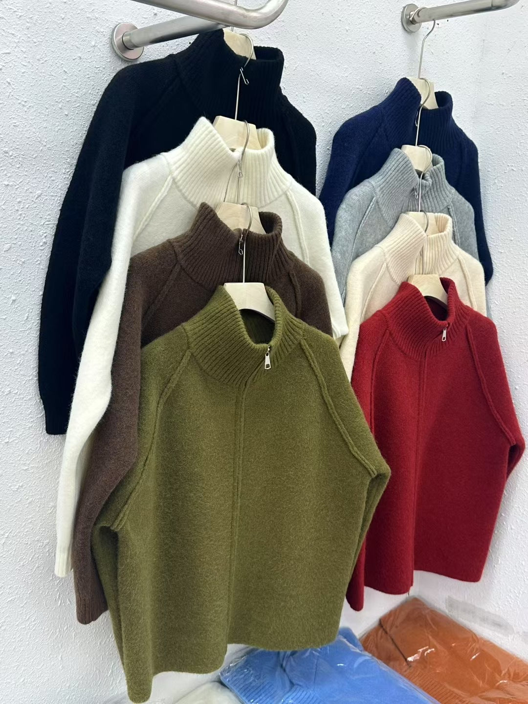 Kvinnors Stående Krage Cardigan med Dragkedja Mirla-Eva Jonsson