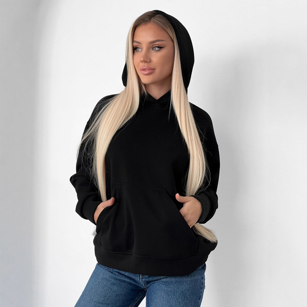 Kvinnors Urban Hoodie med Mesh Detaljer Mirla-Eva Jonsson