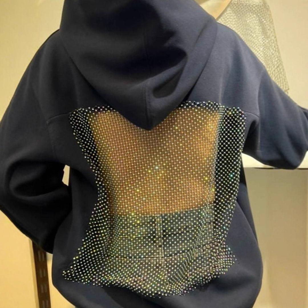 Kvinnors Urban Hoodie med Mesh Detaljer Mirla-Eva Jonsson