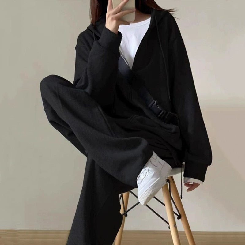 Kvinnors Urban Lounge Set med Hoodie och Vida Joggingbyxor Mirla-Eva Jonsson