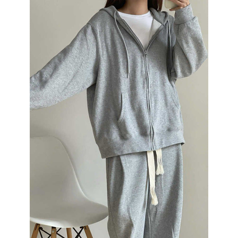 Kvinnors Urban Lounge Set med Hoodie och Vida Joggingbyxor Mirla-Eva Jonsson