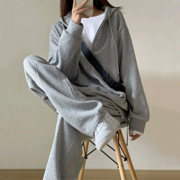 Kvinnors Urban Lounge Set med Hoodie och Vida Joggingbyxor Mirla-Eva Jonsson