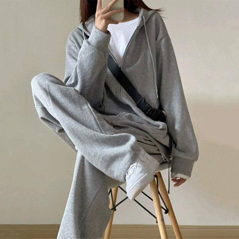 Kvinnors Urban Lounge Set med Hoodie och Vida Joggingbyxor Mirla-Eva Jonsson