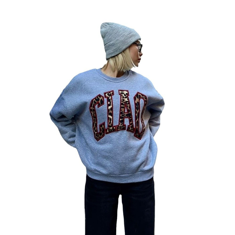 Kvinnors Urban Sweatshirt med iögonfallande logotyp Mirla-Eva Jonsson