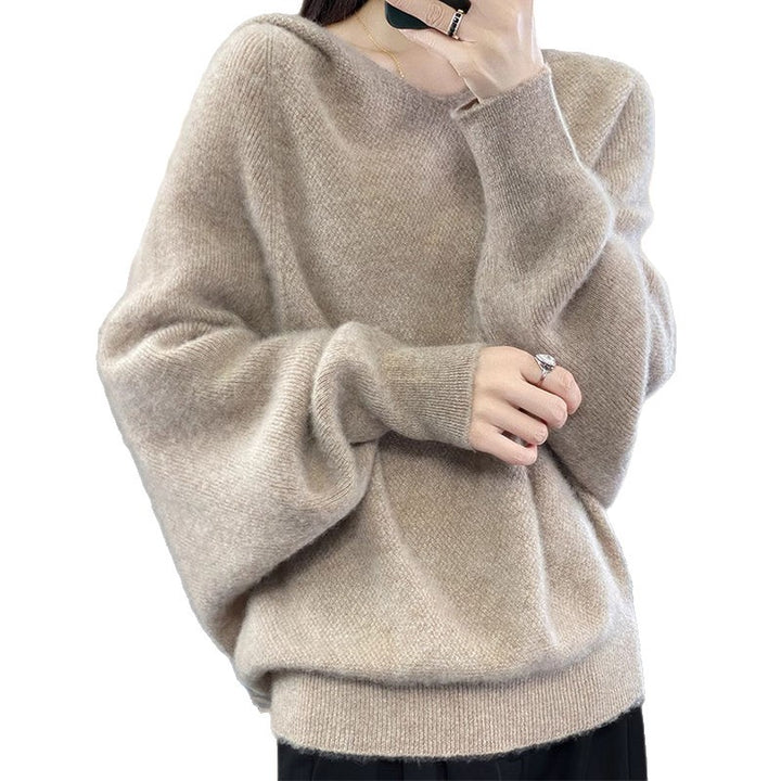 Kvinnors V-hals-sweater gjord av mjukt material Mirla-Eva Jonsson