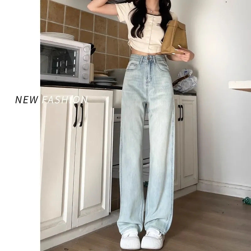 Kvinnors Vida Högmidjade Jeans med Bekväm Passform Mirla-Eva Jonsson