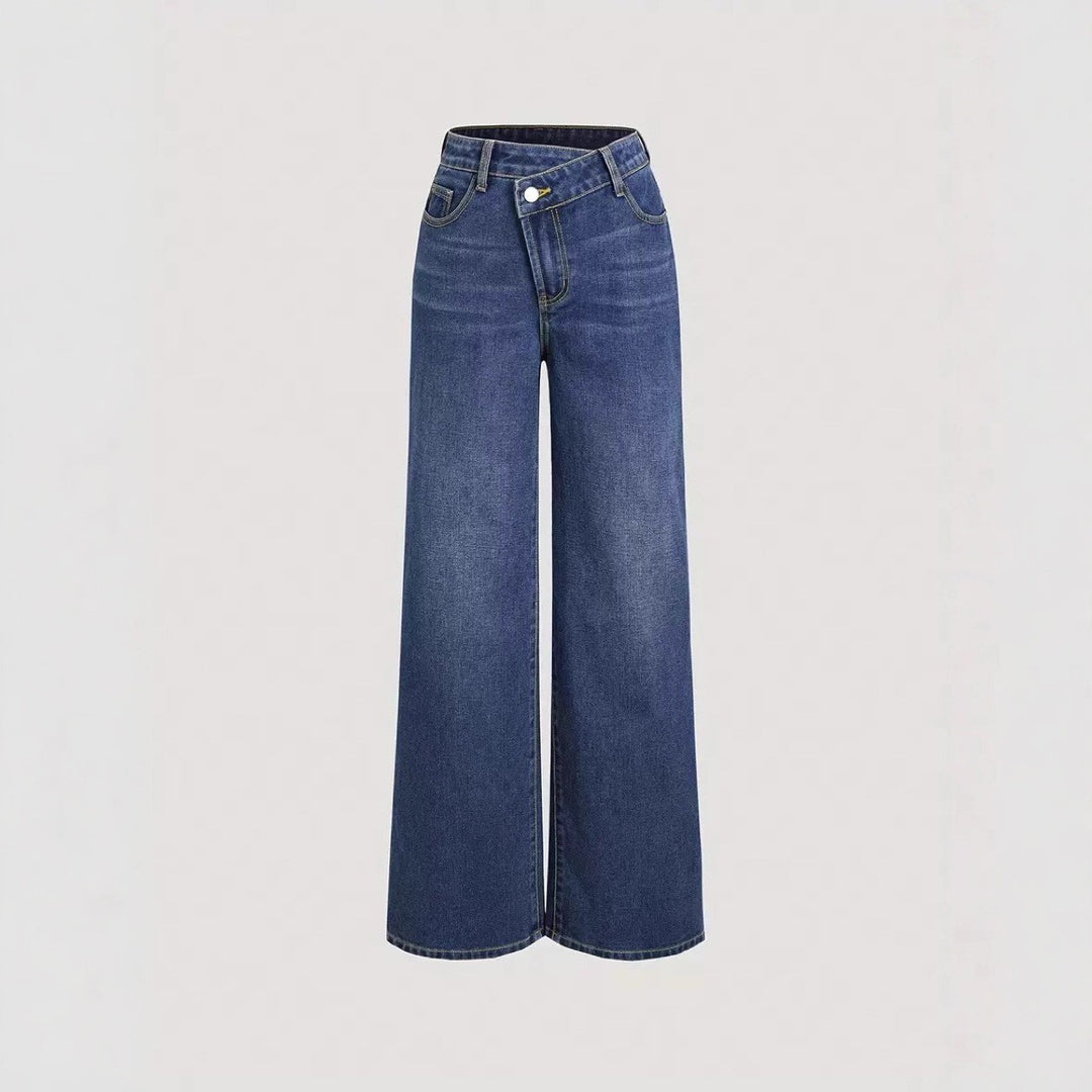 Kvinnors Vida Jeans med Hög Midja och Klassiska Fickor Mirla-Eva Jonsson