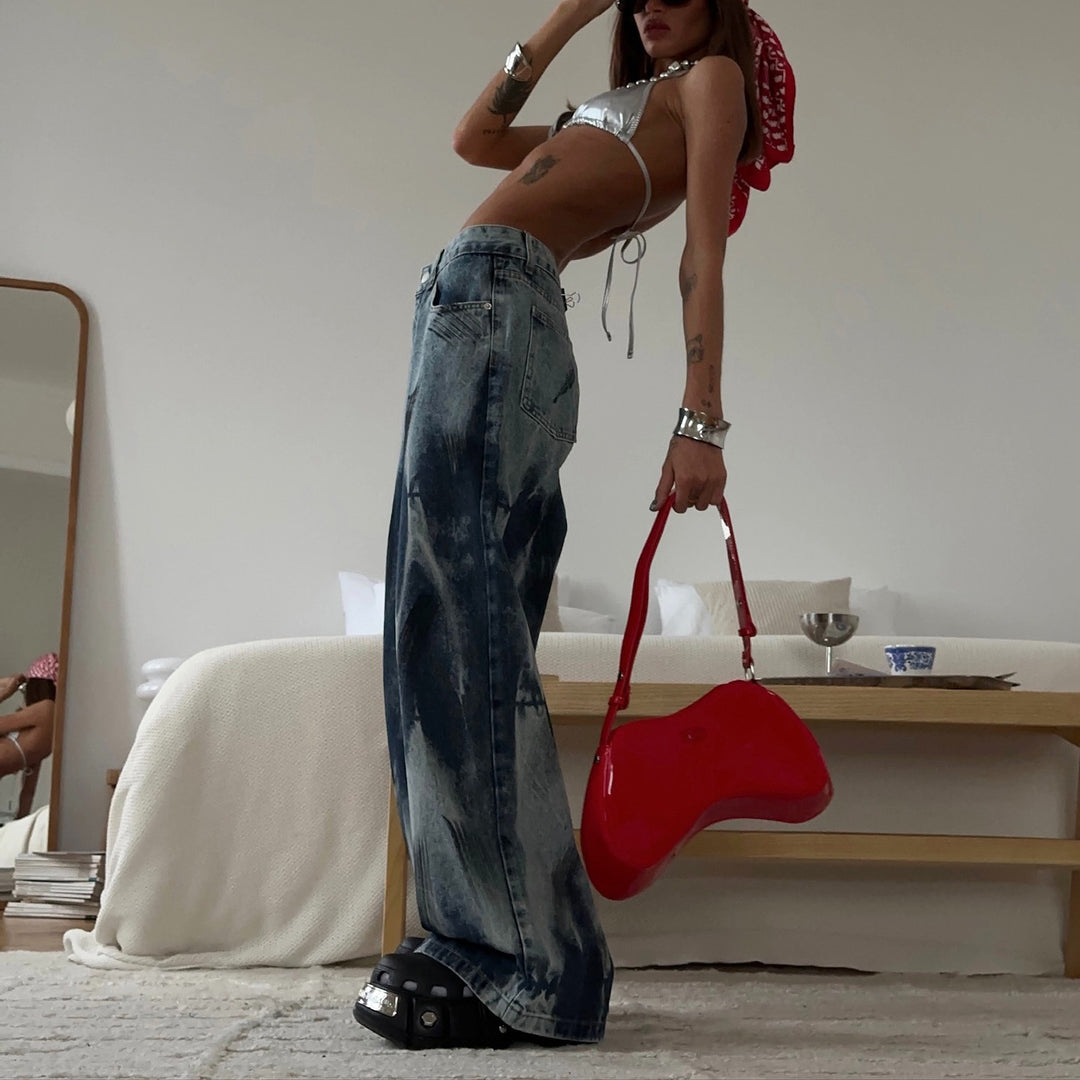 Kvinnors Vida Jeans med Modern Tvättlook Mirla-Eva Jonsson