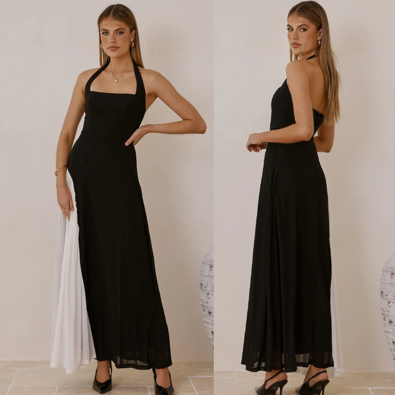 Kvinnors aftonklänning med asymmetrisk skärning och eleganta accenter Mirla-Eva Jonsson
