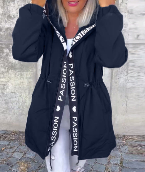 Kvinnors arbetsjacka med knytbälte Mirla-Eva Jonsson