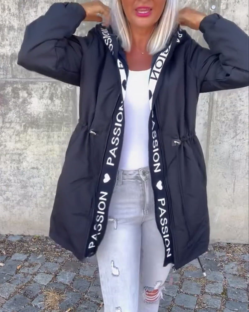 Kvinnors arbetsjacka med knytbälte Mirla-Eva Jonsson
