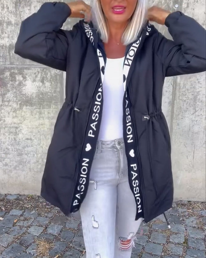 Kvinnors arbetsjacka med knytbälte Mirla-Eva Jonsson