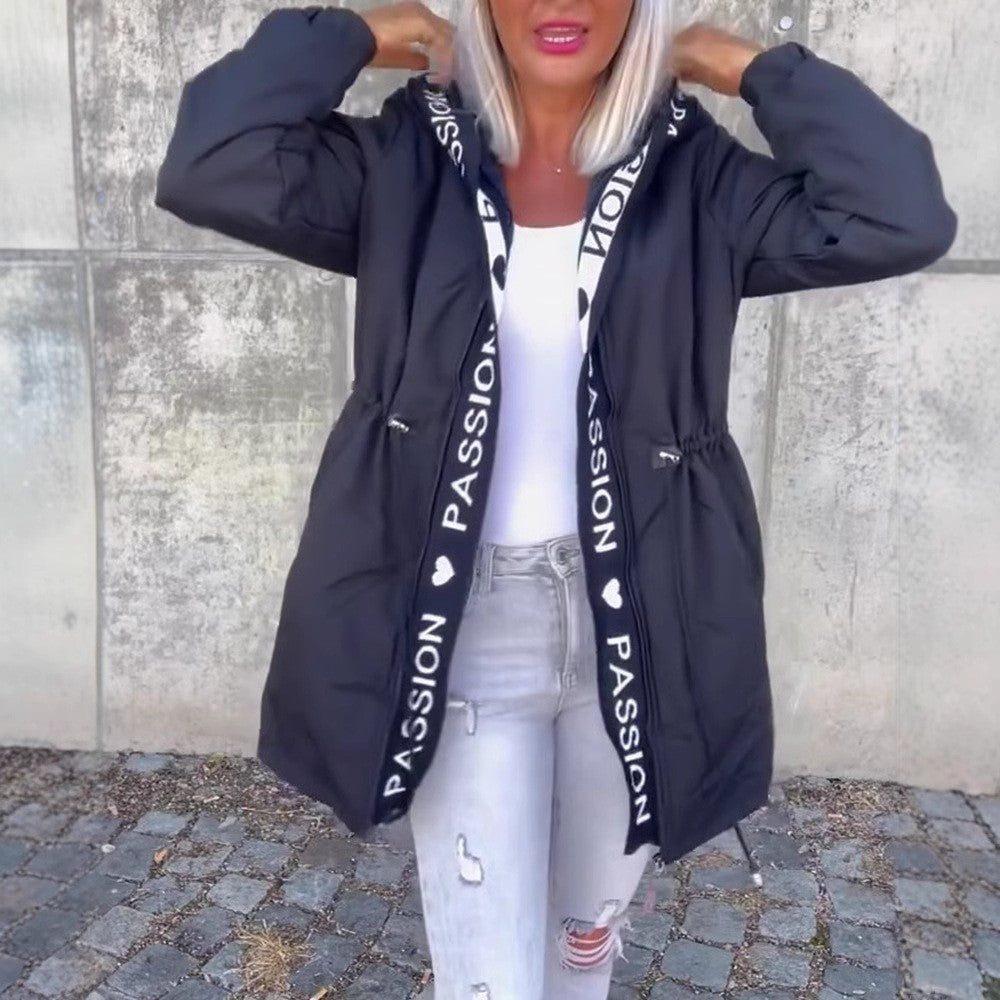 Kvinnors arbetsjacka med knytbälte Mirla-Eva Jonsson