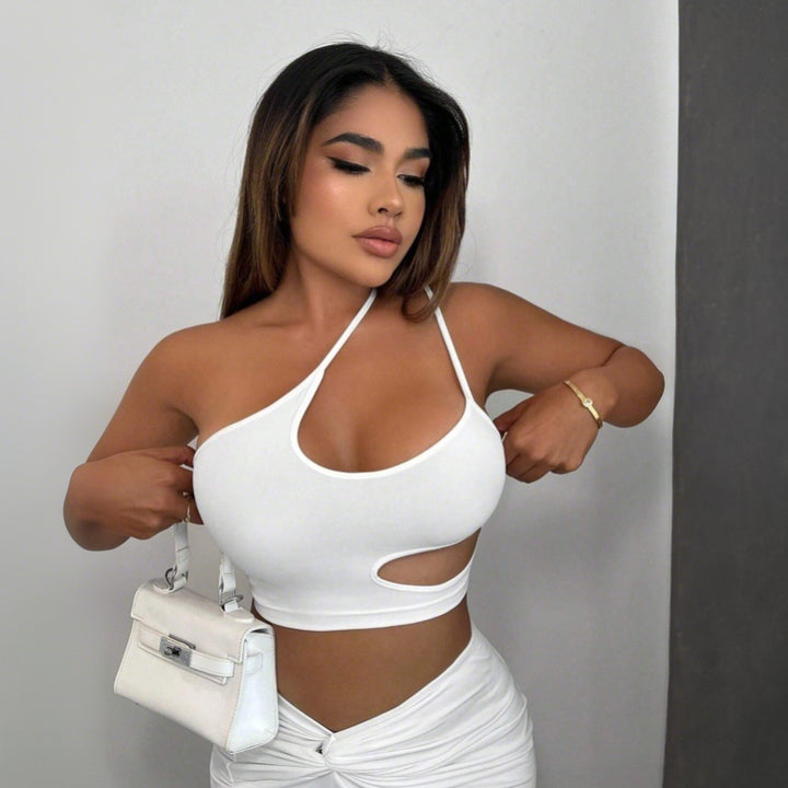 Kvinnors ärmlös Cut-Out Topp Mirla-Eva Jonsson