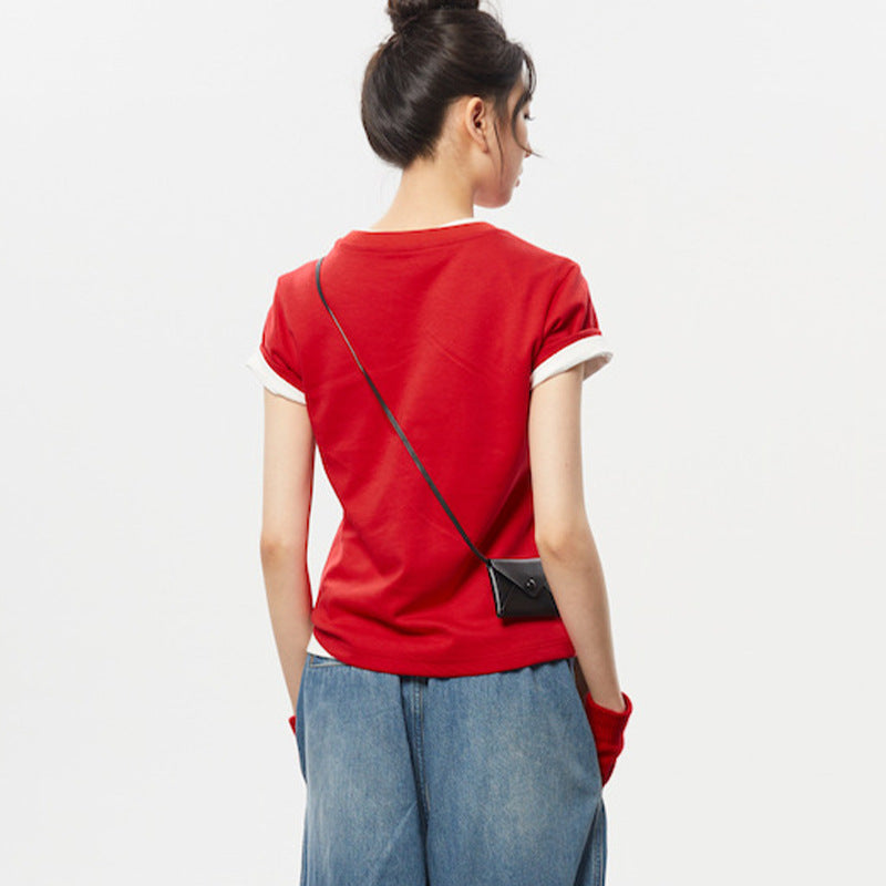 Kvinnors avslappnad T-shirt med modern skärning Mirla-Eva Jonsson