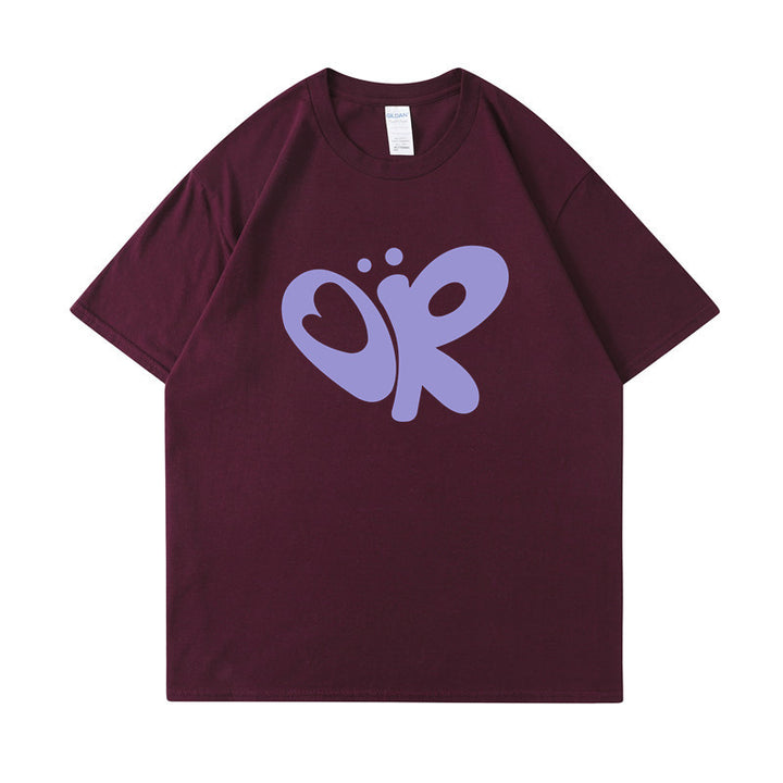 Kvinnors avslappnad T-shirt med unik grafisk tryck Mirla-Eva Jonsson