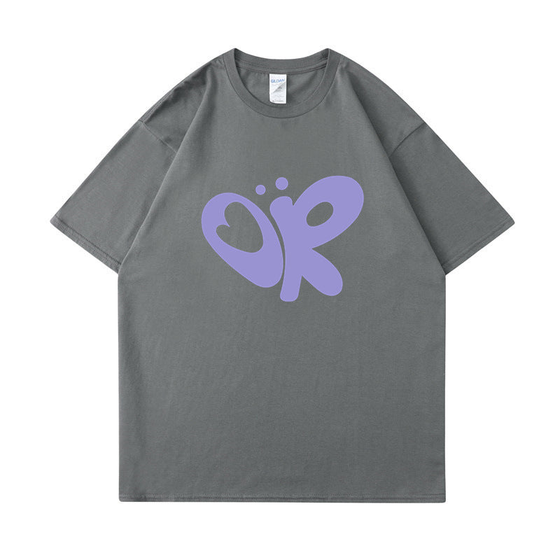 Kvinnors avslappnad T-shirt med unik grafisk tryck Mirla-Eva Jonsson