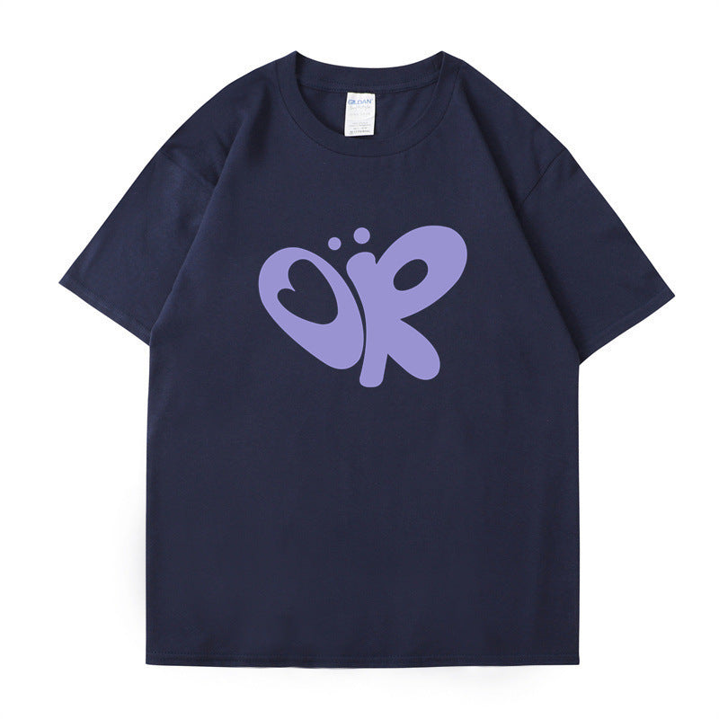 Kvinnors avslappnad T-shirt med unik grafisk tryck Mirla-Eva Jonsson