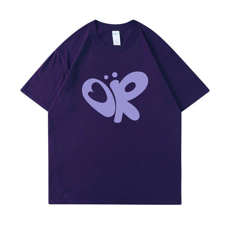 Kvinnors avslappnad T-shirt med unik grafisk tryck Mirla-Eva Jonsson
