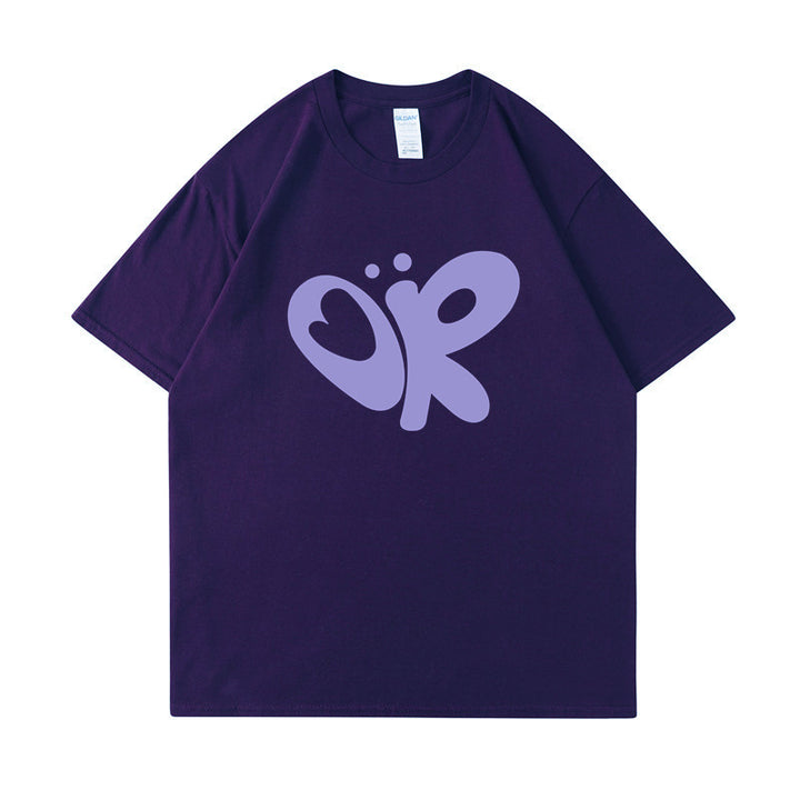 Kvinnors avslappnad T-shirt med unik grafisk tryck Mirla-Eva Jonsson