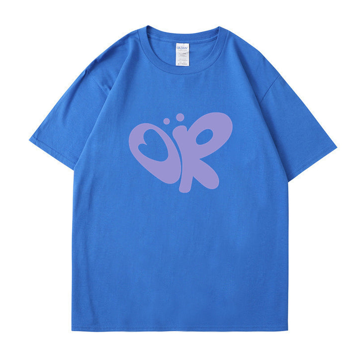 Kvinnors avslappnad T-shirt med unik grafisk tryck Mirla-Eva Jonsson