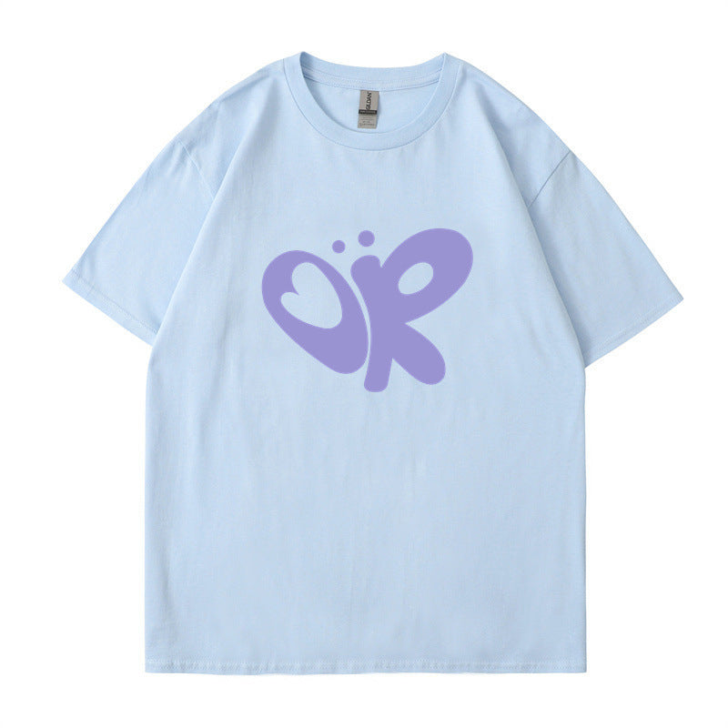Kvinnors avslappnad T-shirt med unik grafisk tryck Mirla-Eva Jonsson