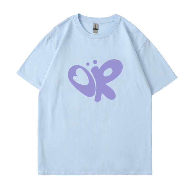 Kvinnors avslappnad T-shirt med unik grafisk tryck Mirla-Eva Jonsson