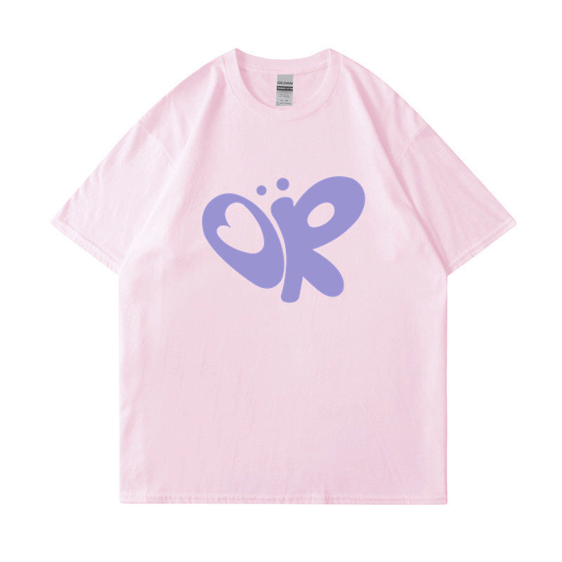 Kvinnors avslappnad T-shirt med unik grafisk tryck Mirla-Eva Jonsson