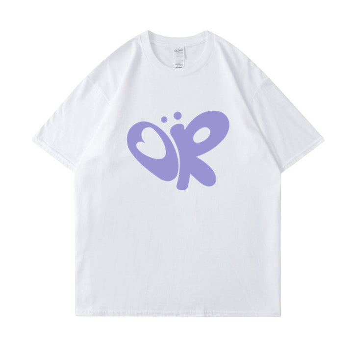 Kvinnors avslappnad T-shirt med unik grafisk tryck Mirla-Eva Jonsson