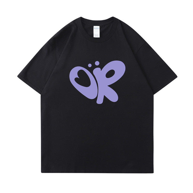 Kvinnors avslappnad T-shirt med unik grafisk tryck Mirla-Eva Jonsson